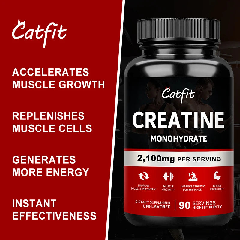 Creatine Monohydrate Capsules Body Building Amid Acid Whey Proteins