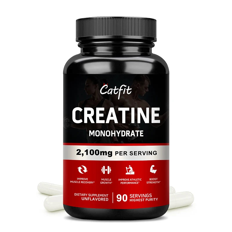 Creatine Monohydrate Capsules Body Building Amid Acid Whey Proteins